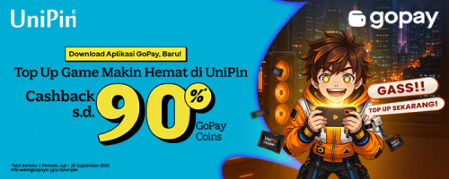 Top Up Pakai GoPay Cashback 90% GoPay Coins!